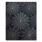 Silver Spiderweb Radial Net Rug