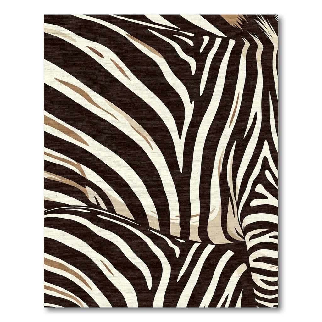Bold Chocolate Zebra Stripes Rug