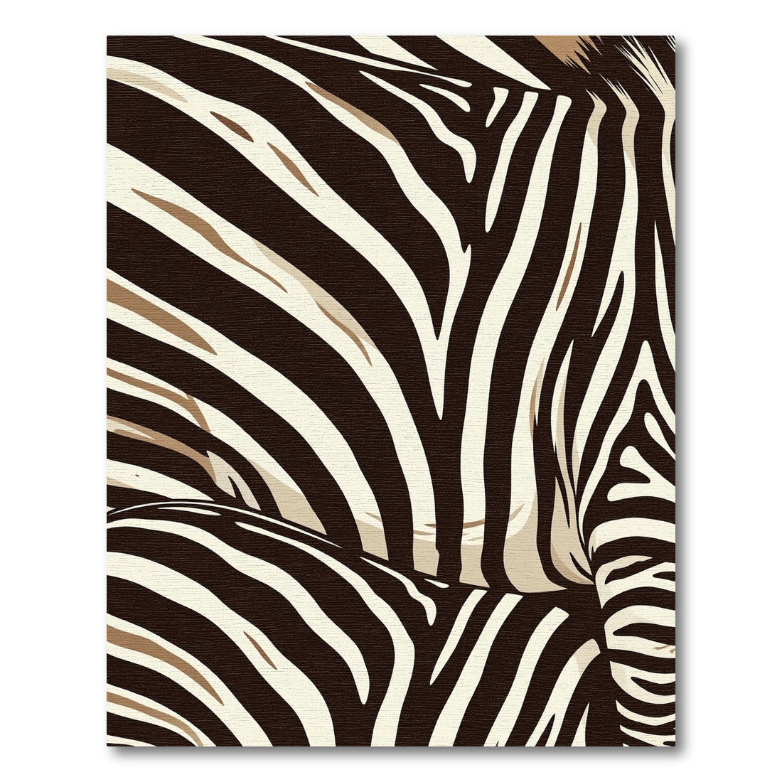 Bold Chocolate Zebra Stripes Rug