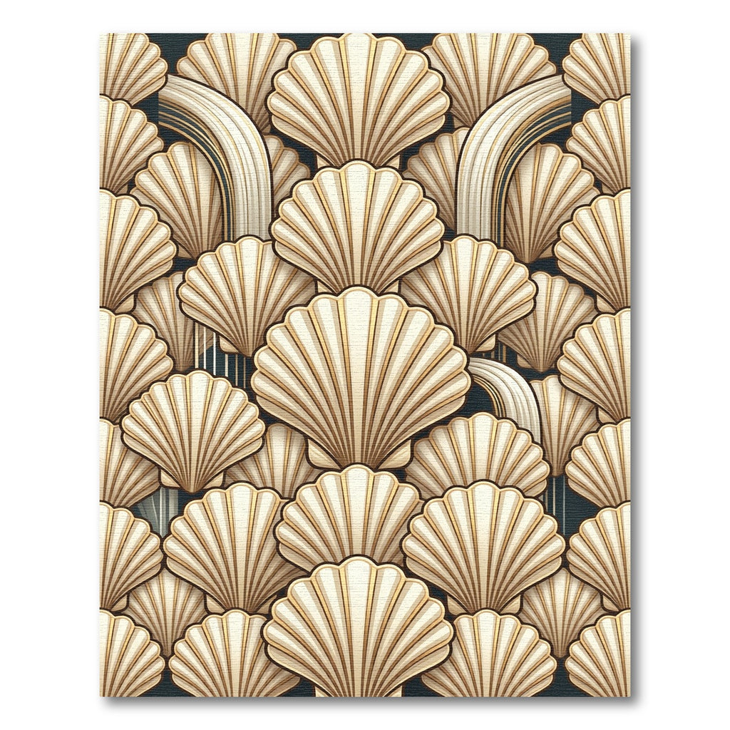 Cream Shells and Arches Rug