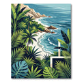 Tropical Jungle Beach Coastal Paradise Rug