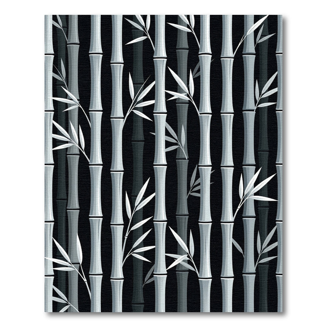 Monochrome Bamboo Serene Grove Rug