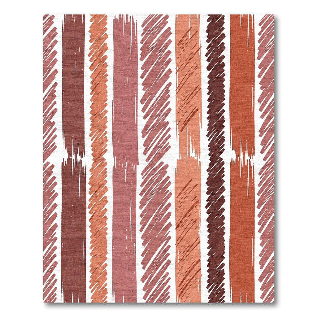 Earthy Tones Textured Stripe Composition Rug