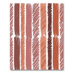 Earthy Tones Textured Stripe Composition Rug