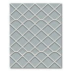 Geometric Diamond Grid Slate Gray Rug