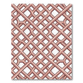 Blush Interlocking Lattice Geometric Rug