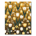 Golden Tulip and Daisy Meadow Botanical Rug