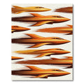 Abstract Golden Jet Motion Art Rug