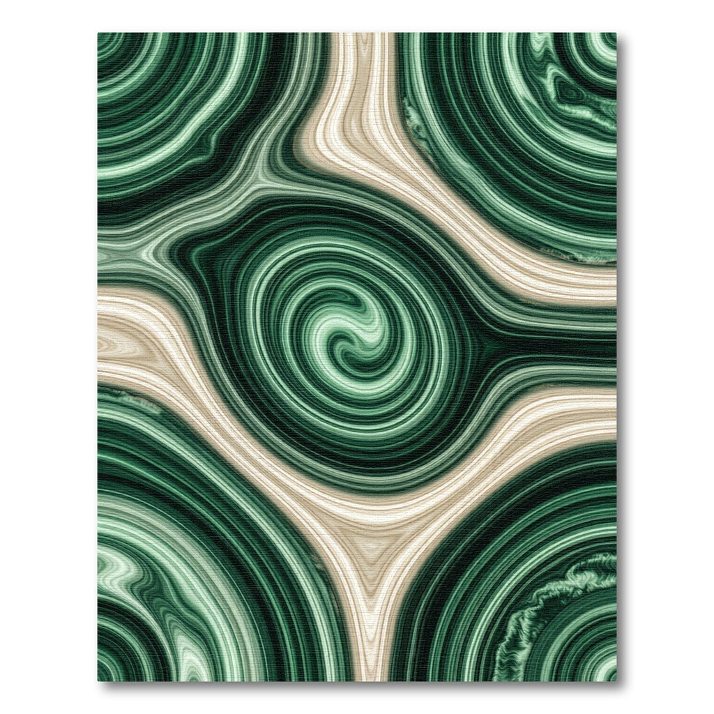 Emerald Green Swirling Agate Rug