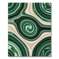 Emerald Green Swirling Agate Rug