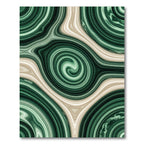 Emerald Green Swirling Agate Rug