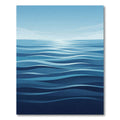 Calm Blue Ocean Waves Rug