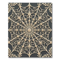 Cream Floral Rose Medallion Lattice Rug