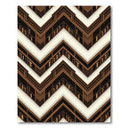 Dark Espresso Chevron Library Shelving Rug