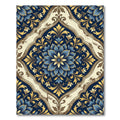 Azure Golden Chinoiserie Bloom Rug