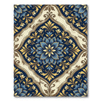 Azure Golden Chinoiserie Bloom Rug