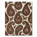 Warm Earthy Tone Paisley Floral Rug
