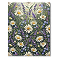 Daisies and Lavender Meadow Wildflower Rug