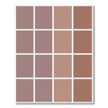 Muted Rose Terracotta Gradient Squares Rug