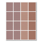 Muted Rose Terracotta Gradient Squares Rug
