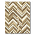 Chunky Chevron Earthy Tone Stripes Rug