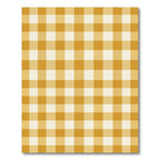 Sunny Yellow Classic Gingham Check Rug