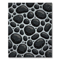 Gray Pebble Scatter With White Speckles Rug