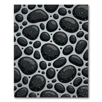 Gray Pebble Scatter With White Speckles Rug