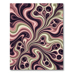 Pink Swirl Organic Cells Rug