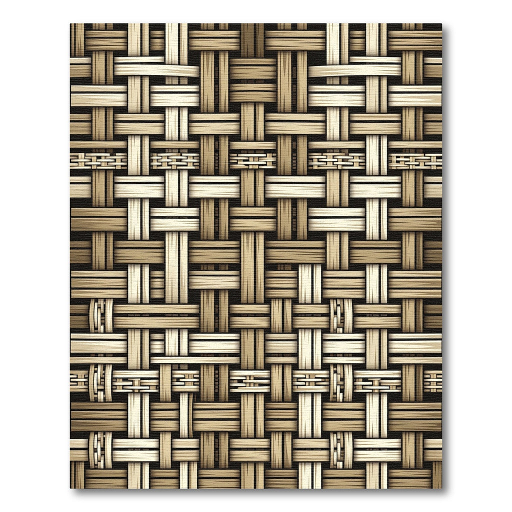 Natural Woven Texture Earthy Tones Rug