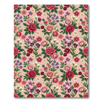 Pink Rose Floral Medley Garden Rug