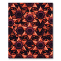 Orange Ruby Geometric Star Rug
