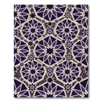 Deep Purple Geometric Star Medallion Rug