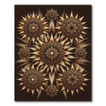 Gilded Celestial Sun Mandala Bronze Rug