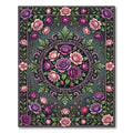 Vintage Rose Garden Vignette Medallion Rug