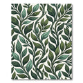Lush Green Leafy Vine Overlay Rug