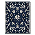 Deep Navy Celestial Orb Folklore Rug