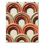 Terracotta Arch Mid Century Geometric Rug