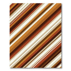 Warm Earthy Tones Diagonal Striped Rug