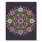 Ornate Floral Mandala with Daisy Blossom Rug
