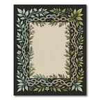 Botanical Chain Border Cream Rug