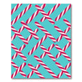 Crimson White Candy Cane Diagonal Arrangement Rug