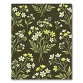 Delicate White Yellow Floral Branches Rug