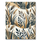 Earthy Tones Grassland Abstract Rug
