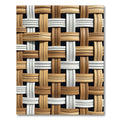 Natural Woven Wood Texture Rug