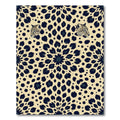 Golden Leopard Spot Mandala Rug