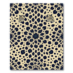 Golden Leopard Spot Mandala Rug