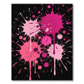 Vibrant Hot Pink Liquid Splash Rug