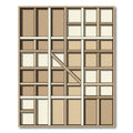 Geometric Timber Frame Accent Rug