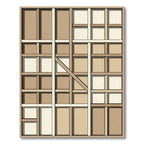Geometric Timber Frame Accent Rug